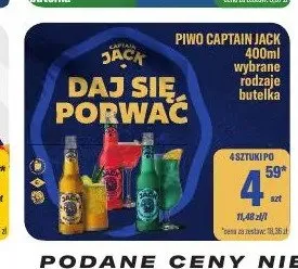 Piwo Captain Jack promocja w Tomi Markt