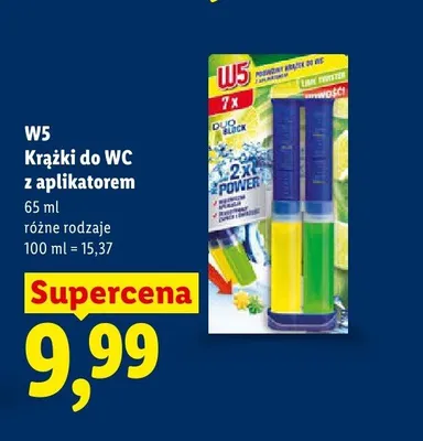 Krążki do WC z aplikatorem, różne rodzaje promocja w Lidl