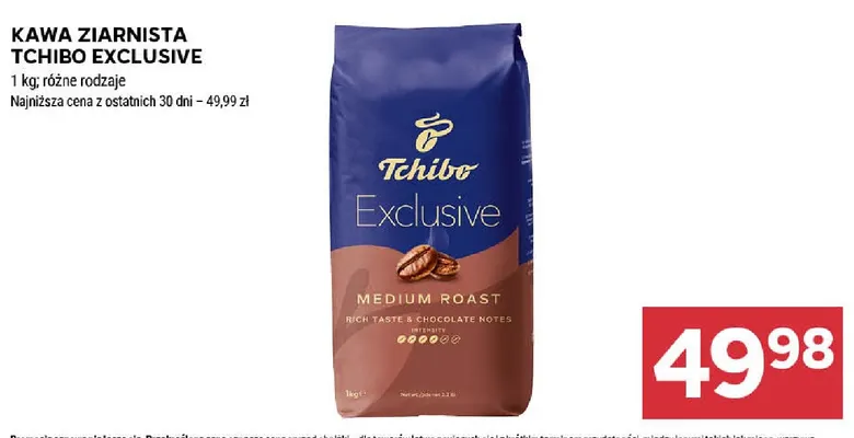 Kawa ziarnista Tchibo Exclusive promocja w Stokrotka