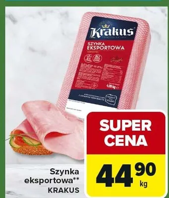 Szynka eksportowa promocja w Carrefour Express
