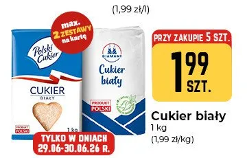 Cukier biały Polski Cukier promocja w Społem Częstochowa