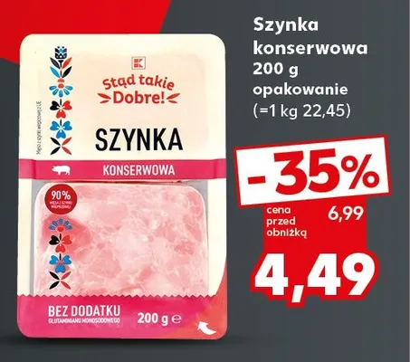 Szynka konserwowa Stąd takie Dobre! promocja w Kaufland