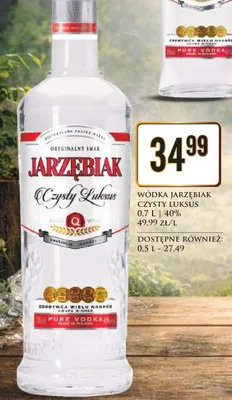 Wódka Czysty Luksus promocja w Dino