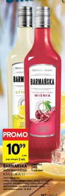 Likier Barmańska Grejpfrut promocja w Intermarche