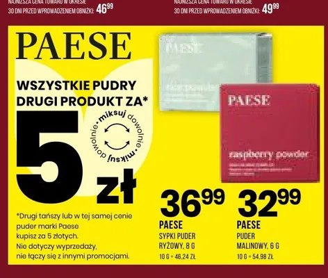 Puder malinowy PAESE promocja w Drogerie Natura