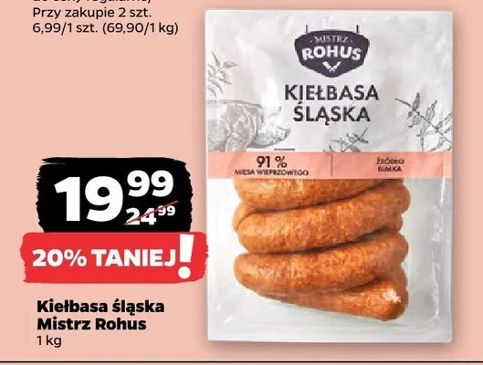 Kiełbasa śląska promocja w Netto