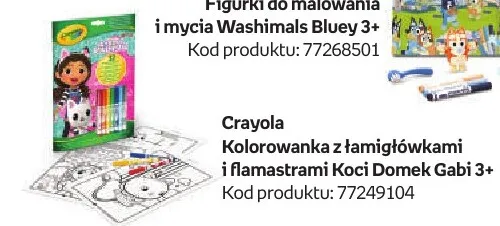 Kolorowanka z łamigłówkami i flamastrami Koci Domek Gabi Crayola promocja w Empik