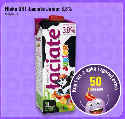 Mleko UHT Łaciate Junior 3,8% promocja w POLOmarket