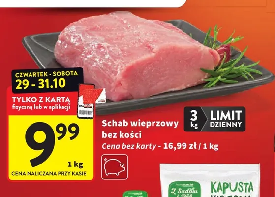 Schab wieprzowy bez kości Intermarche promocja w Intermarche
