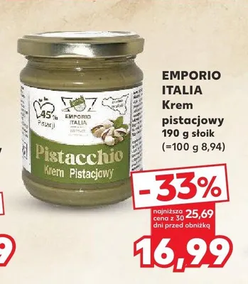 Krem pistacjowy Emporio Italia promocja w Kaufland