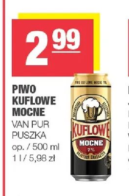 Piwo Kuflowe Mocne promocja w SPAR
