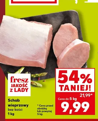 Schab wieprzowy bez kości promocja w Kaufland