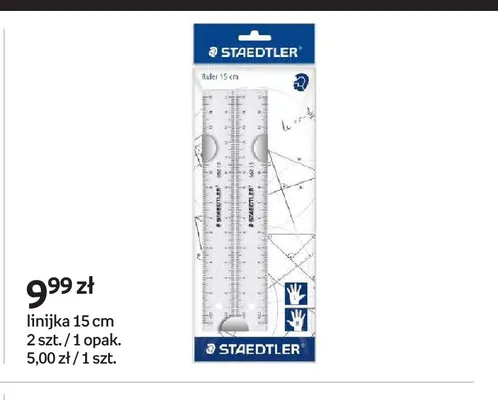 Linijka 15 cm Staedtler 2-pak promocja w Empik