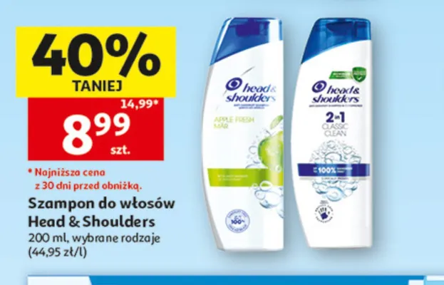 Szampon do włosów Head & Shoulders Apple Fresh promocja w Auchan