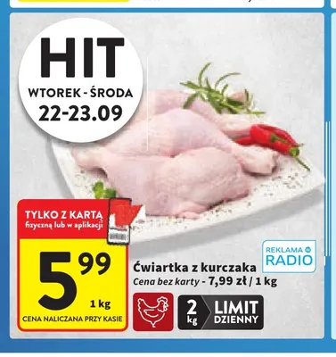 Ćwiartka z kurczaka promocja w Intermarche