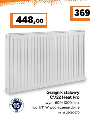 Grzejnik stalowy CV22 Heat Pro promocja w Bricoman