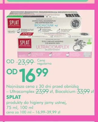 Pasta do zębów Splat Ultracomplex promocja w Super-Pharm