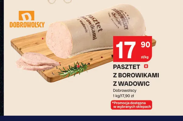 Pasztet z borowikami z Wadowic Dobrowolscy promocja w Chorten