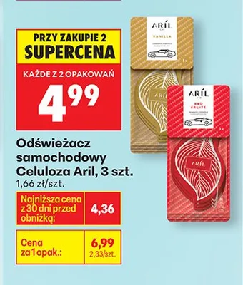 Odświeżacz samochodowy Celuloza promocja w Biedronka