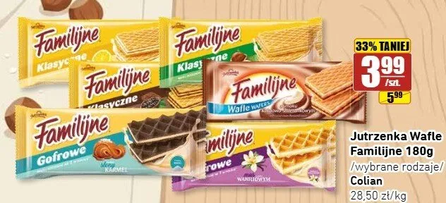 Wafle Gofrowe Familijne Jutrzenka słony karmel promocja w API Market