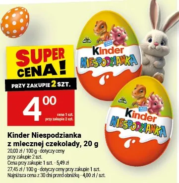 Niespodzianka z mlecznej czekolady promocja w Twój Market