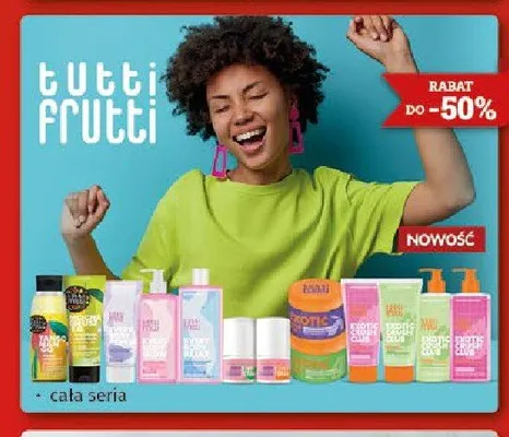 Kosmetyki Tutti Frutti cała seria promocja w Drogeria Kosmyk