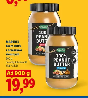 Krem 100% z orzeszków ziemnych Maribel Crunchy promocja w Lidl