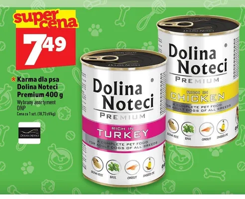 Karma dla psa Dolina Noteci Premium bogata w indyka promocja w TOPAZ