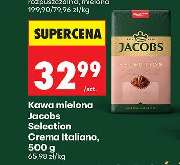 Kawa mielona Jacobs Selection Crema Italiano promocja w Biedronka