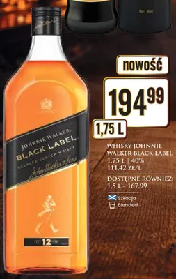 Whisky Black Label promocja w Dino