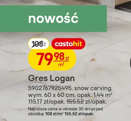 Gres Logan promocja w Castorama