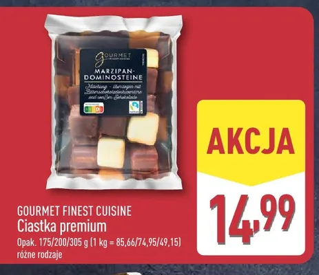 Ciastka premium Gourmet Finest Cuisine promocja w Aldi