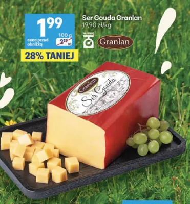 Ser gouda Granlan promocja w Delikatesy Centrum