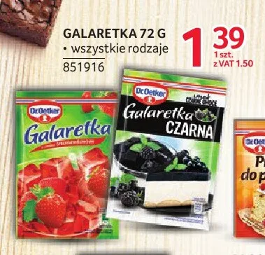 Galaretka o smaku truskawkowym Dr.Oetker promocja w Selgros