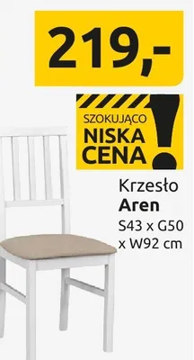 Krzesło Aren S43xG50xW92cm promocja w Black Red White