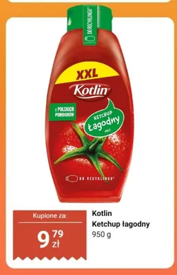 Ketchup łagodny Kotlin XXL promocja w Dino