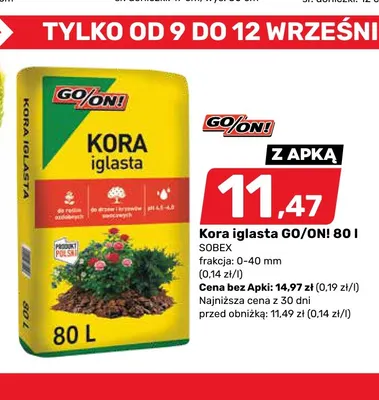 Kora iglasta GO/ON! frakcja 0-40 mm promocja w Bricomarche
