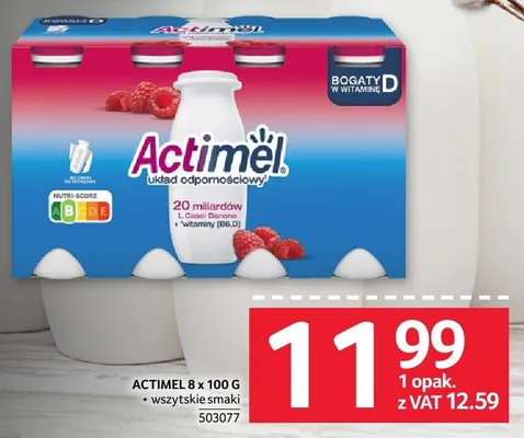Actimel 8 x 100 g promocja w Selgros