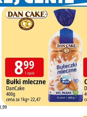 Bułki mleczne DanCake promocja w Leclerc