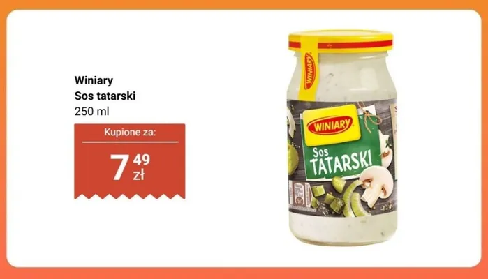 Sos tatarski Winiary promocja w Biedronka