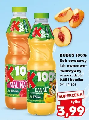 Sok owocowy lub owocowo-warzywny różne rodzaje promocja w Kaufland