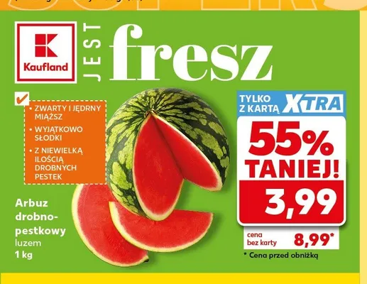 Arbuz drobno-pestkowy luzem promocja w Kaufland