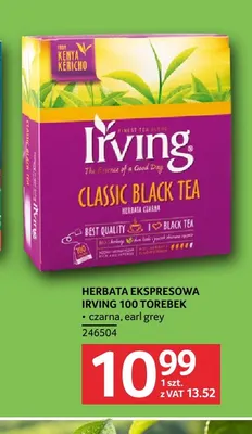 Herbata ekspresowa Irving czarna promocja w Selgros