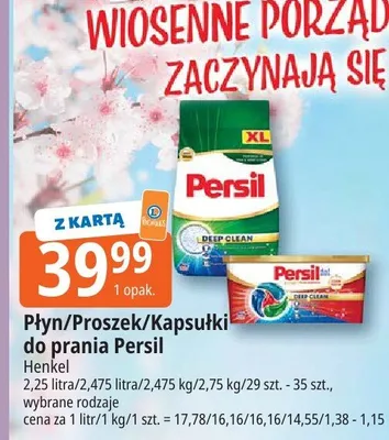 Płyn/proszek/kapsułki do prania Persil promocja w Leclerc