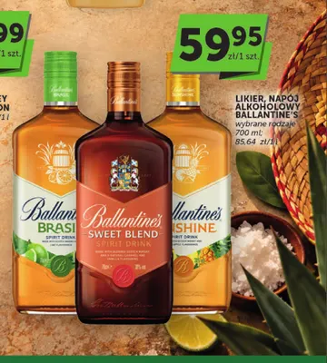 Likier, napój alkoholowy Ballantine's Sweet Blend promocja w ABC