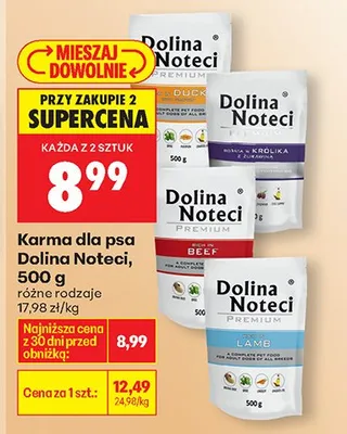 Karma dla psa różne rodzaje  promocja w Biedronka