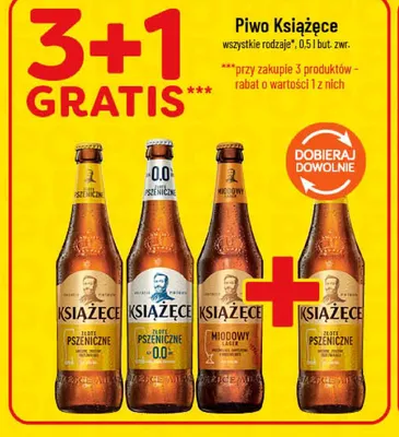 Piwo Książęce Miodowy Lager promocja w POLOmarket
