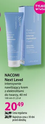 Intensywnie nawilżający krem z elektrolitami do twarzy Next Level promocja w Hebe