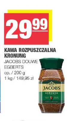 Kawa rozpuszczalna Jacobs Kronung promocja w SPAR