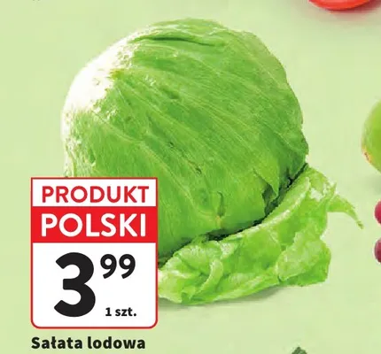 Sałata lodowa polska promocja w Intermarche